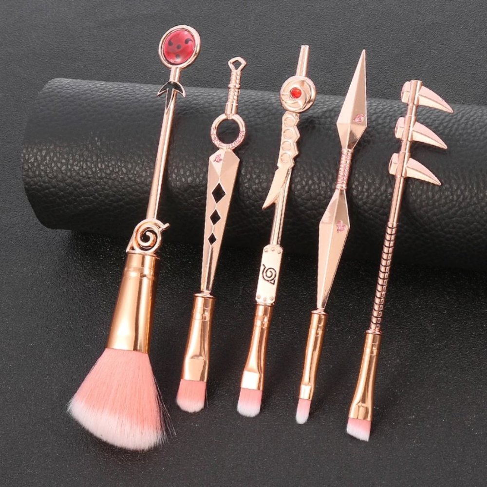 Naruto anime kawaii makeup brush set of 5